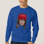 Melania Trump MAGA Weihnachten Sweatshirt (Vorderseite)