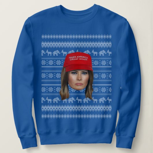 Melania Trump MAGA Weihnachten Sweatshirt (Design vorne)