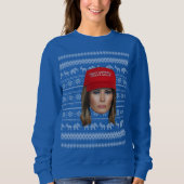 Melania Trump MAGA Weihnachten Sweatshirt (Vorderseite)