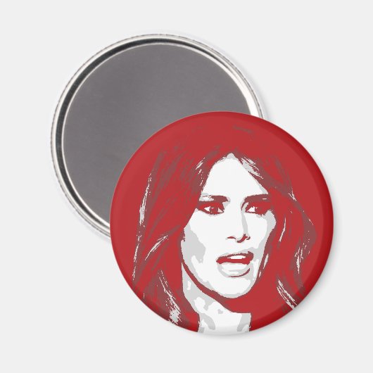 MELANIA TRUMP MAGNET (Vorderseite/Rückseite)