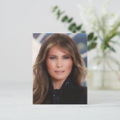 Melania Trump Offizielles Foto im Weißen Haus Postkarte (Stehend Vorderseite)
