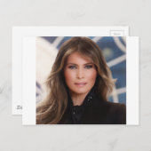 Melania Trump Offizielles Foto im Weißen Haus Postkarte (Vorne/Hinten)