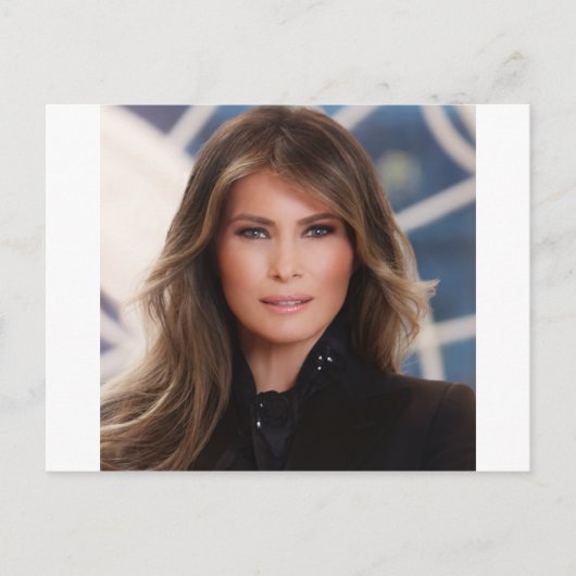 Melania Trump Offizielles Foto im Weißen Haus Postkarte (Vorderseite)