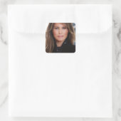 Melania Trump Offizielles Foto im Weißen Haus Quadratischer Aufkleber (Tasche)