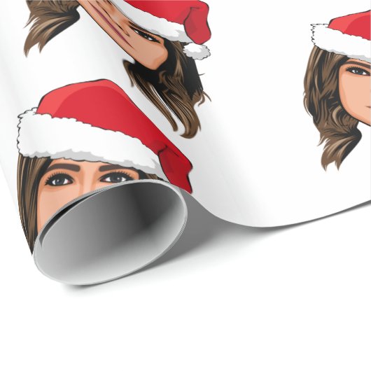 MELANIA TRUMP Weihnachten Geschenkpapier (Rolleneckpunkt)