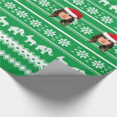 MELANIA TRUMP Weihnachten Geschenkpapier (Ecke)