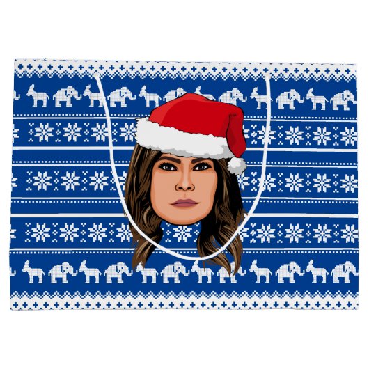 MELANIA TRUMP Weihnachten Große Geschenktüte (Rückseite)