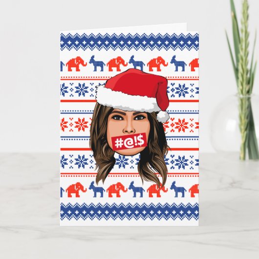 MELANIA TRUMP Weihnachten Karte (Vorderseite)