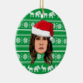 MELANIA TRUMP Weihnachten Keramik Ornament (Rechts)