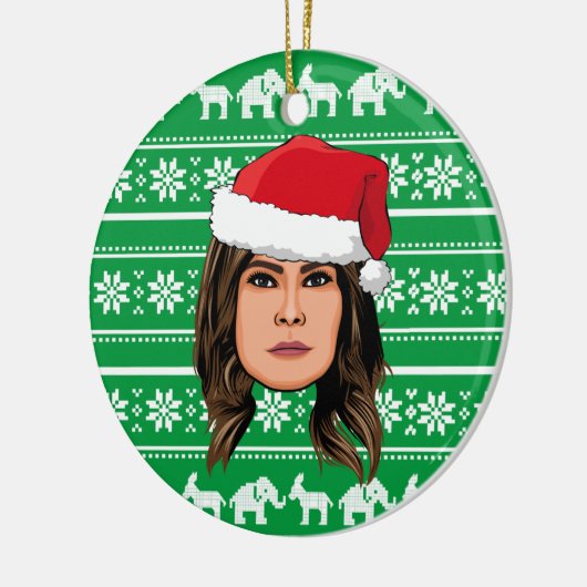 MELANIA TRUMP Weihnachten Keramik Ornament (Links)