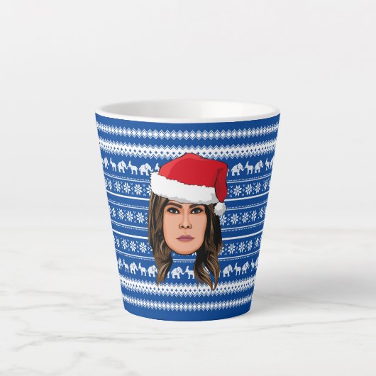 MELANIA TRUMP Weihnachten Milchtasse (Vorderseite)