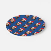 MELANIA TRUMP Weihnachten Pappteller (Schrägansicht)