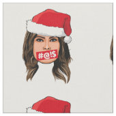 MELANIA TRUMP Weihnachten Stoff (Nahaufnahme)