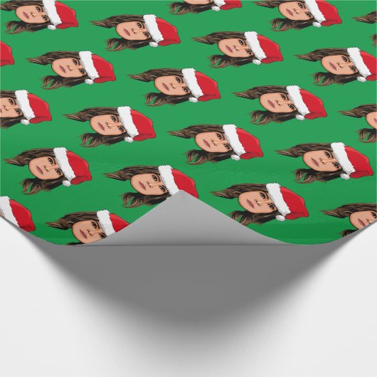 MELANIA TRUMP Weihnachtswrapping Paper Geschenkpapier (Ecke)