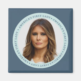 Melania-TRUMPF First Lady-Quadrat-Magnet Magnet