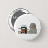 Melania-Trumpf-Sphinx Button (Vorne & Hinten)