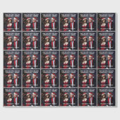 Melania und Donald Don't Give a F*ck Geschenkpapier (Flach)