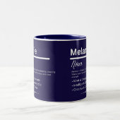 Melanie, personalisierter Name Definition Tasse (Mittel)