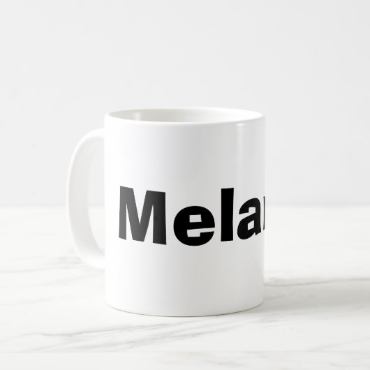 Melanie-Tasse Kaffeetasse (Vorderseite Links)