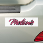 Melanie verblasst pink Aufkleber Sticker Autoaufkleber (Auf Auto)