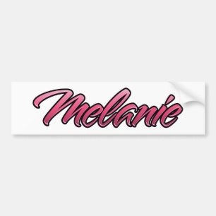 Melanie verblasst pink Aufkleber Sticker Autoaufkleber