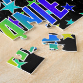 "MELANIE" Vorname, Spaß "GLÜCKLICHER GEBURTSTAG" Puzzle (Seite)