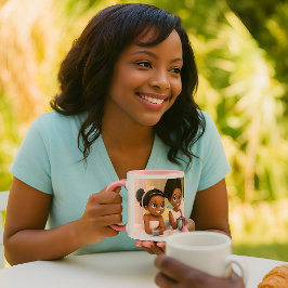 Melaniertes Princess Delight Whimsical Tee Party Tasse