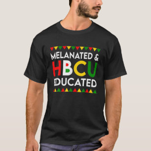 Melaniertes und HBCU gebildetes Schwarzgeschichte T-Shirt