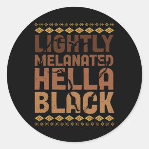 Melanin Afri Runder Aufkleber