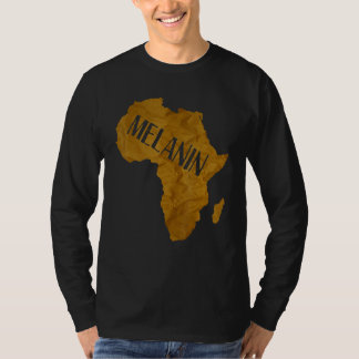 Melanin Africa Shape ~ Black Pride African America T-Shirt