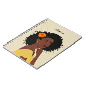 Melanin African American Queen Notebook Notizblock (Linke Seite)