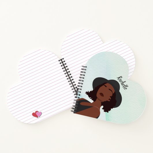 Melanin African American Queen Notebook Notizblock (Innenseite)