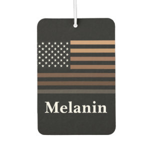 Melanin African American USA Flag Black History Autolufterfrischer