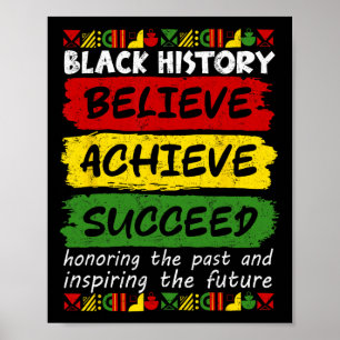 Melanin African Black History Month Glaube Achiev Poster