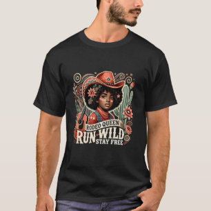 Melanin Afrikanische Cowgirls Melanin Cowgirl Swag T-Shirt