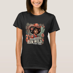 Melanin Afrikanische Cowgirls Melanin Cowgirl Swag T-Shirt