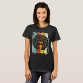 Melanin Afro African American Black Melanated Hist T-Shirt (Vorne ganz)