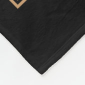 Melanin Afro Queen Black Fleecedecke (Ecke)