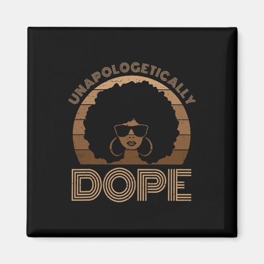 Melanin Afro Queen Black Magnet (Vorne)