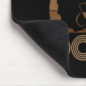 Melanin Afro Queen Black Mousepad (Ecke)
