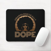 Melanin Afro Queen Black Mousepad (Mit Mouse)