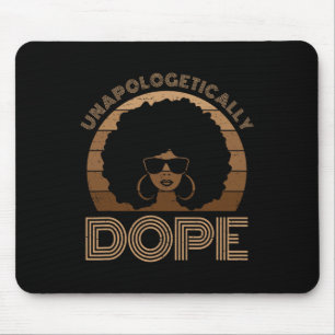 Melanin Afro Queen Black Mousepad