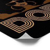 Melanin Afro Queen Black Poster (Ecke)