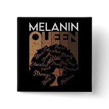 Melanin Afro Queen Word Art