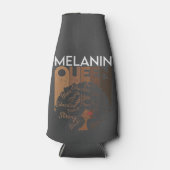 Melanin Afro Queen Word Art Flaschenkühler (Vorderseite)
