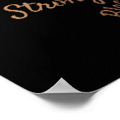 Melanin Afro Queen Word Art Poster (Ecke)