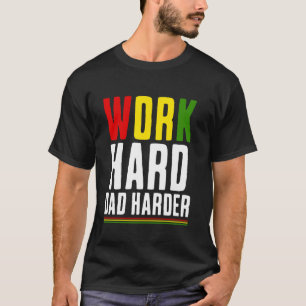 Melanin Afroamerikanischer Stolzer Vater Vatertag T-Shirt