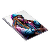 Melanin American Urban Fashion Woman Notizblock (Rechte Seite)