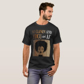 Melanin And HBCU-ish AF Historical Black Colleges T-Shirt (Vorne ganz)