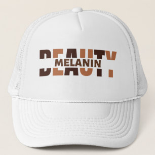 Melanin Beauty Black History Monat Trucker Hat Truckerkappe
